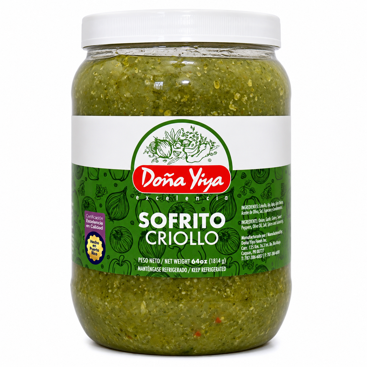 SOFRITO CRIOLLO DOÑA YIYA VERDE 64 0Z