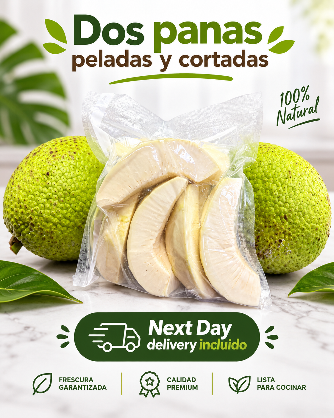 2 Panas Enteras (Panapen) congeladas – Envío Next Day Delivery (pre orden para envío de lunes a miércoles)