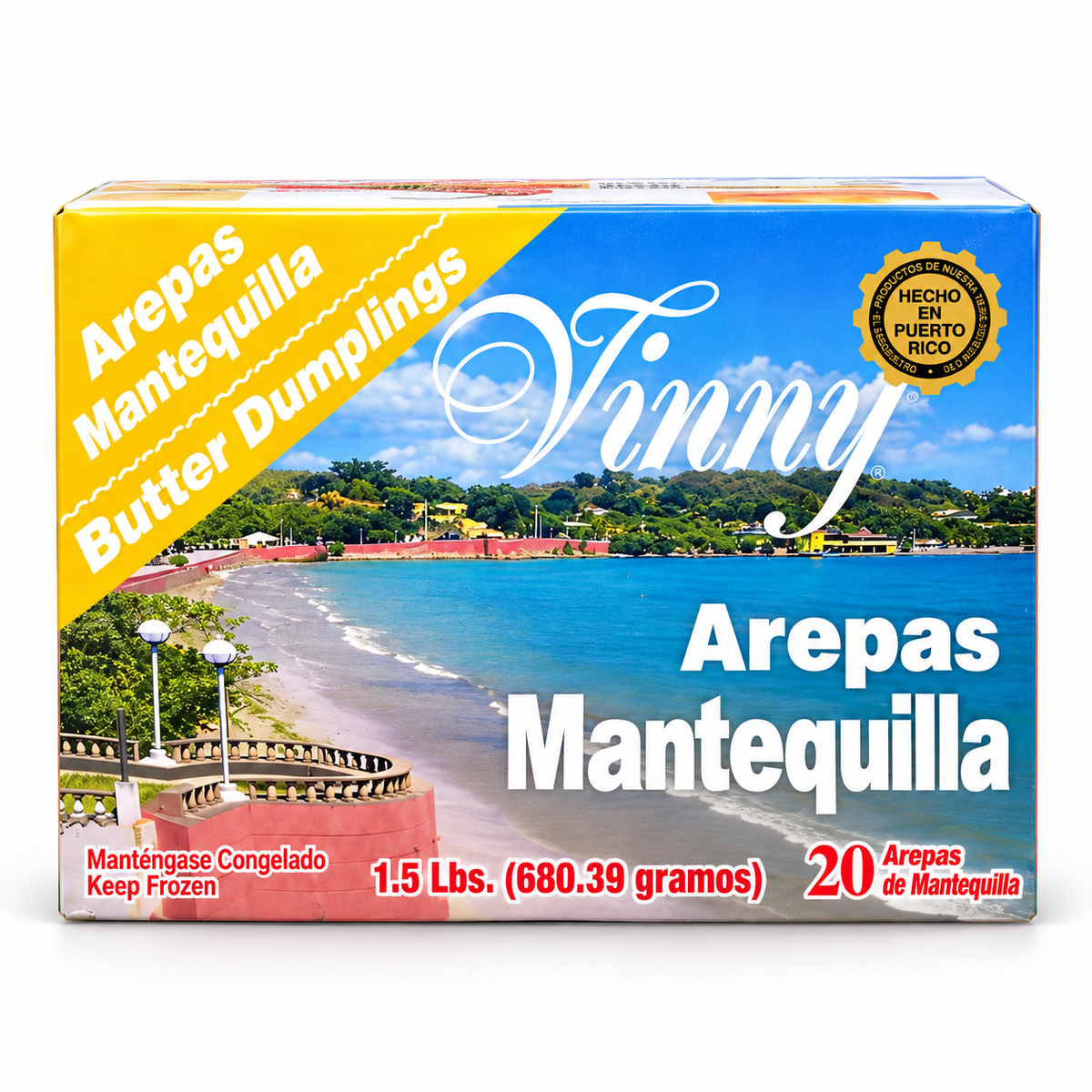 Arepas de Mantequilla de Vinny Rest. (3 cajas de 20) + Envío Next Day Delivery