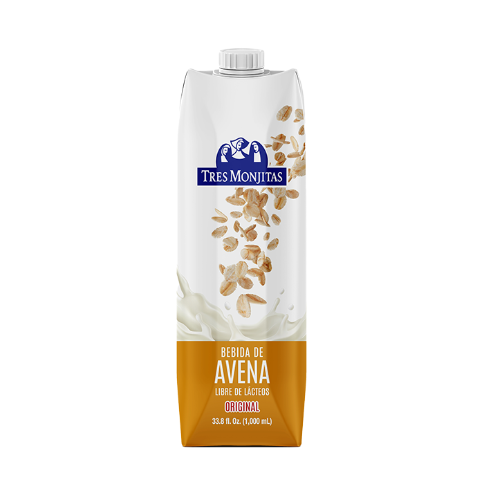 LECHE DE AVENA TRES MONJITAS ORIGINAL 33.8