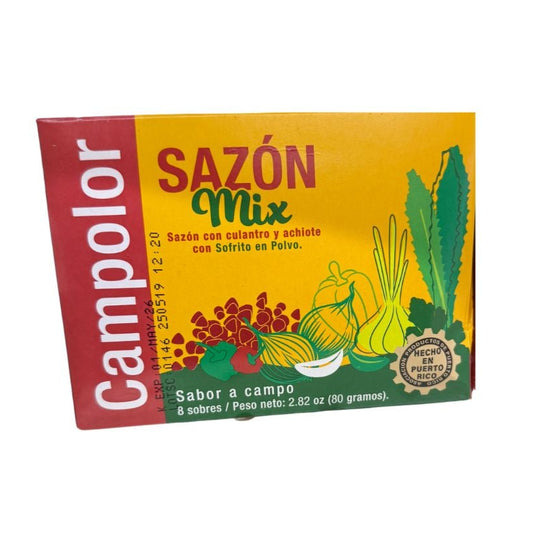 3 X SOFRITO EN POLVO CON SAZÓN Y ACHIOTE CAMPOLOR 8 Pack
