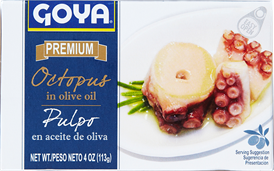 PULPO EN ACEITE DE OLIVA  GOYA 4 OZ.