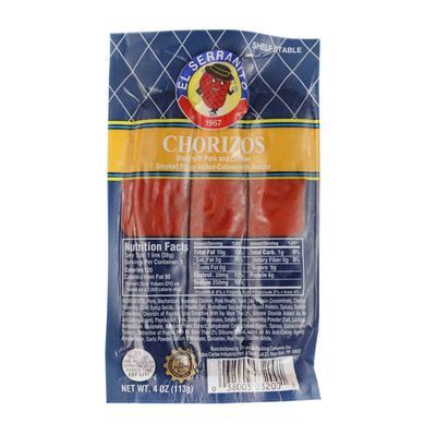 CHORIZOS EL SERRANITO 4 Oz.